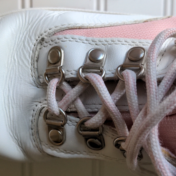 Timberland Girls Size US 2.5 White Pink Boots - Picture 6 of 12